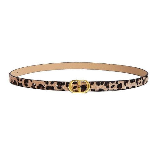 Leopard Pattern Belt Women Waist Belt For Jeans Pants Casual Formal Waist Decors