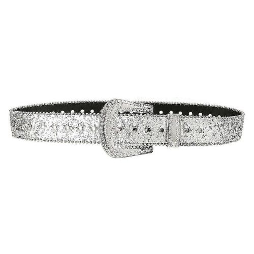 Eye Catching Rhinestones Buckle Belt Pants Shorts Belt Blingbling Waist Ornament