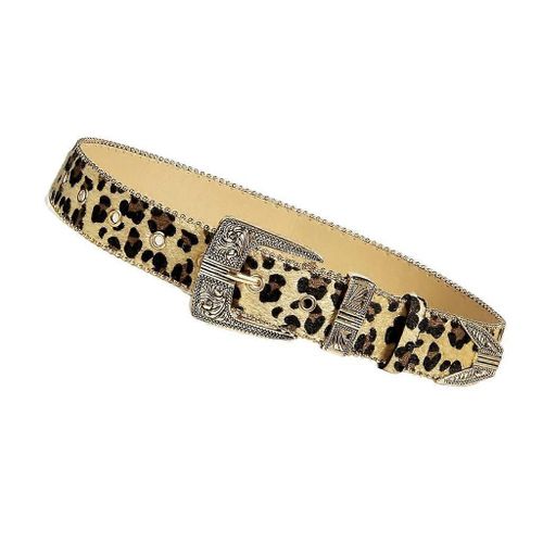 Women Waist Belt Leopard Pattern Belt For Jeans Pants Casual Belt Waist Decors