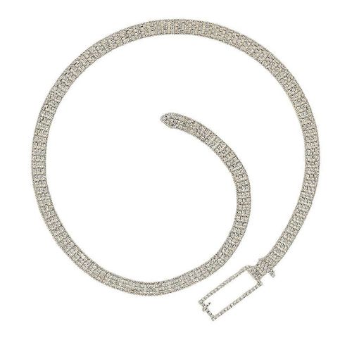 Women Waist Chain Rhinestones Waist Chain Belt Elegant Evening Party Dress Belt