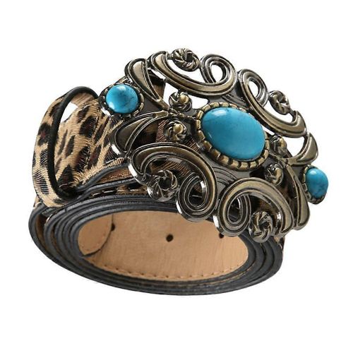 Waist Belt Stylish Hot Girl Leopard Print Belt Cowboy Cowgirl Classical Belt