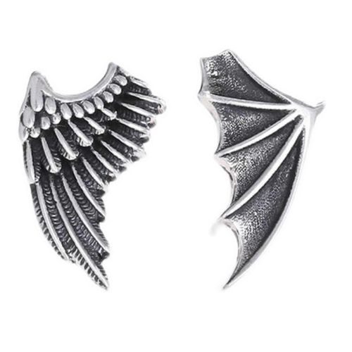 Rétro Ange Démon Aile Stud Boucles D'oreilles Cadeau D'anniversaire Pour Les Femmes/Filles/Amant/Femme