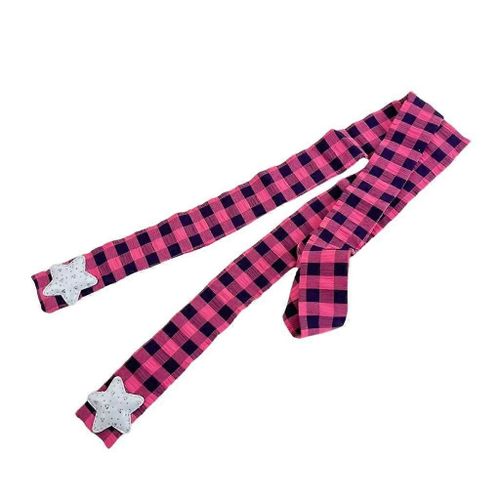 Star Skinny Plaids Scarf For Women Neckerchief Hangbag Handle Wrap For Women