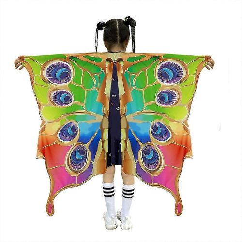 Halloween Princesse Cloak Girls Cosplay Papillon Aile Cape Pour Fête De Carnaval