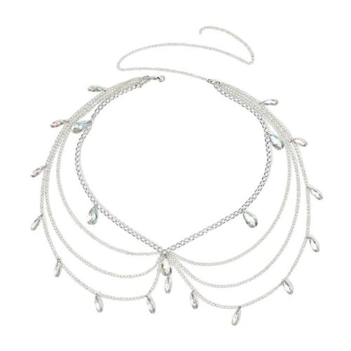 Ceintures Modernes Pour Jeans Robe Ceinture Corps Bijoux Avec Cristal Goutte D'eau