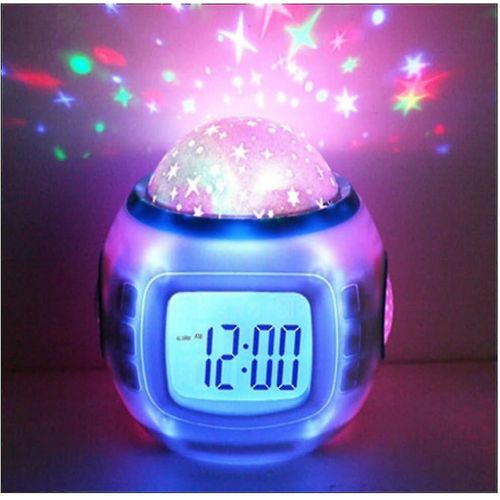 Enfants Réveil Garçons Filles Avec Musical Star Projecteur Led Veilleuse Lumière Noël Cadeaux D'anniversaire Pour Enfants 3-10 Ans Tw-hy