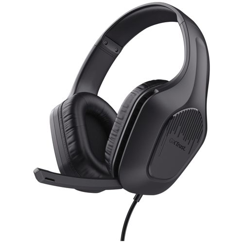 Trust Gaming Gxt 415 Zirox Casque Gaming Léger Avec Transducteurs 50 Mm Pour Pc, Xbox, Ps4, Ps5, Switch, Mobile, Audio Jack 3.5 Mm, Câble De 2 M, Casque Gamer Filaire Over-Ear Avec Micro - Noir