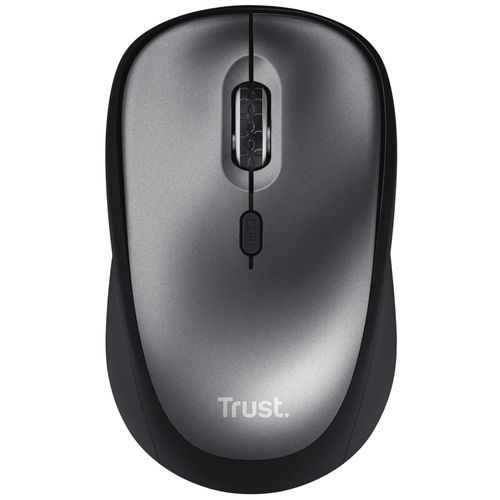 Trust Yvi+ Souris sans Fil Silencieuse avec Conception Durable - 800-1600 DPI - Récepteur USB - Noir