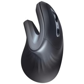 Trust Verro Souris Ergonomique Verticale sans Fil pour Droitier, Angle vertical de 60° - Noir