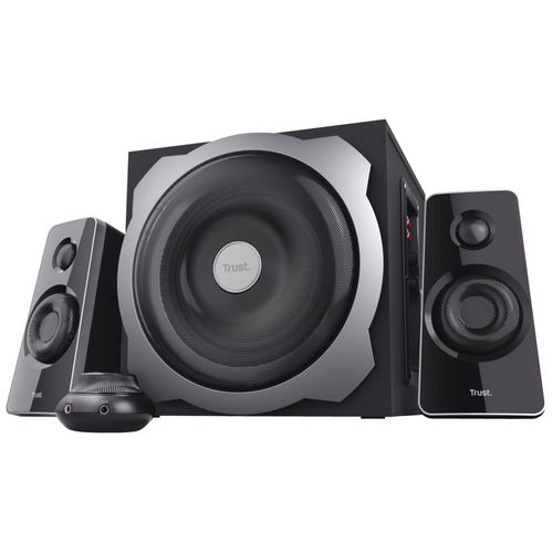 Trust Gaming Tytan Enceinte PC 2.1 avec Caisson de Basses, 120 W, Contrôle du Volume Filaire, pour PC et Ordinateur Portable