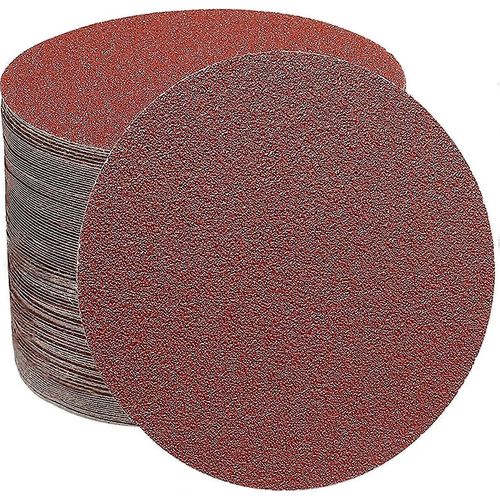 Disque de ponçage, papier de verre 125 mm 70 disques -40/60/100/150/240/320/600 Pour le meulage Fraisage Gravure (10 disques par granulométrie)-8