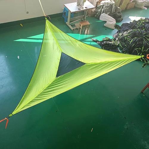 4m Vert - Hamac Triangulaire Portable, Pour Plusieurs Personnes, Camping En Plein Air, Sommeil