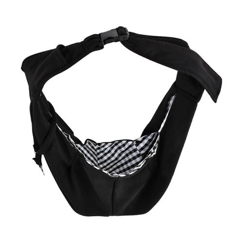 Porte-Chat Marche Chien Fronde Carrier Black Cross Body Outdoor Pet Bag Shopping