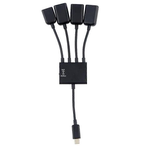 4in1 4Port Micro USB OTG Hub Connecteur Connecteur Spliter pour Smartphone Ordinateur