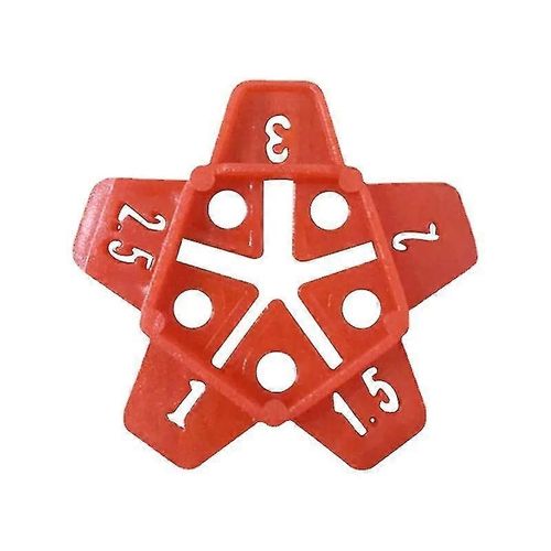 Système De Nivellement De Tuile Latéral Entretoise - Croix Et Sol En Rouge Unique Fine Utile Craftlilaris