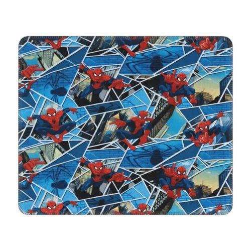 Tapis de souris de jeu personnalise pour PC, base en caoutchouc antiderapante, motif araignée, toile d'araignée, tapis de souris pour ordinateur portable, tapis Spider Man