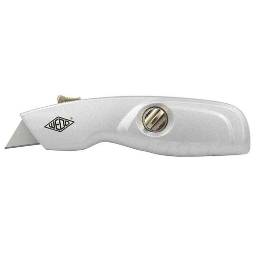 Wedo Cutter De Sécurité Alu, Lame Trapèze, Argent