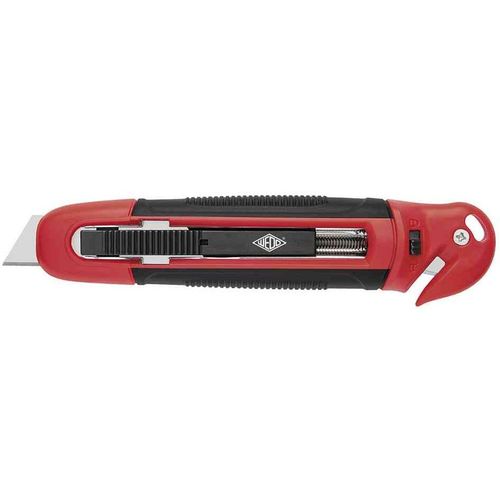 Wedo Cutter De Sécurité Standard, Lame Trapèze, Noir/Rouge