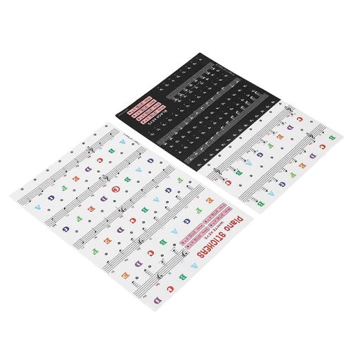 Autocollants De Clavier De Piano Pour 88/61/54/49 Touches Autocollantes Amovibles De Clavier De Piano Lettres Pour Débutants Et Enfants Apprenant