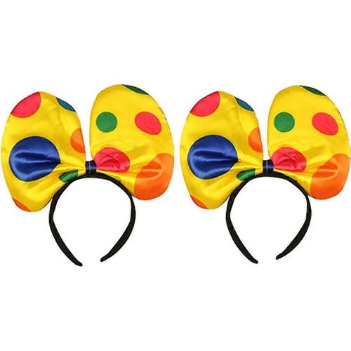 2 Pack Clown Headband, Clown Costume Props Hair Hoop Headwear Fits Pour Halloween, Carnaval Et Plus