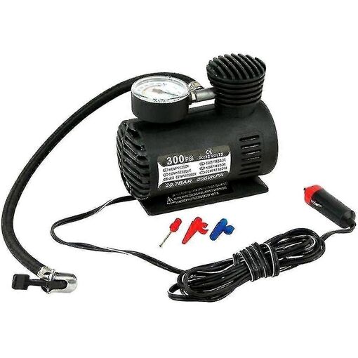 300psi 12v Mini Compresseur D'air Auto Voiture Pneu Électrique Pomp...