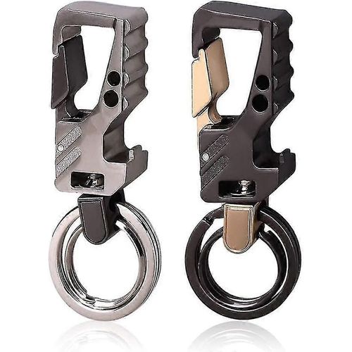 2 Pcs Porte-Clés, Porte-Clés De Voiture Porte-Clés En Métal Ouvre-Bouteille Porte-Clés Pour Hommes