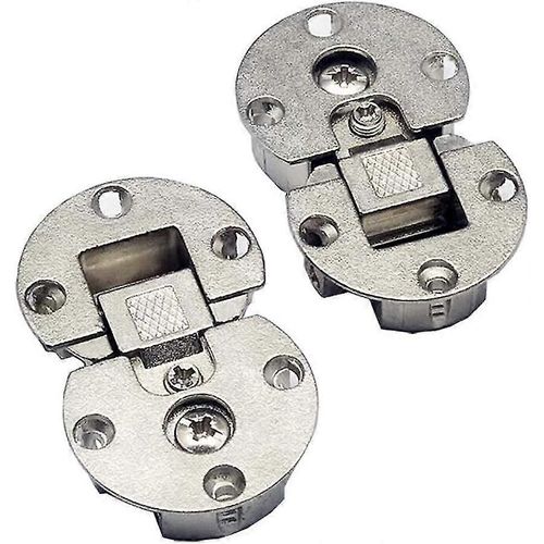 Pack De 2 Charnières Pliantes Dissimulées Réglables À 90 Degrés Pour Meubles Charnières Semi-Circulaires Charnières De Table En Bois Charnières Rondes-7