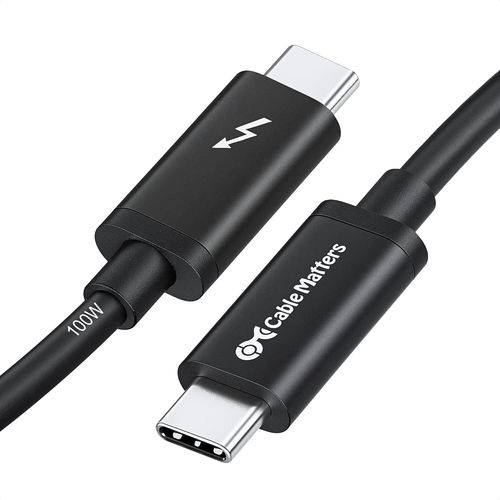 [Certifié Intel] 20G Câble Thunderbolt 3 (Cable Thunderbolt 3 Usb C) En Noir 2M Prenant En Charge Une Charge De 100 W, 8K@30Hz/4K@120Hz[SAT610810]