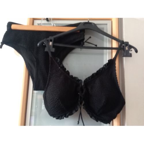 Maillot De Bain Neuf Taille Xl Noir Froufrou