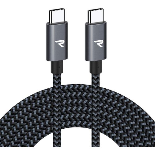 Câble Usb C Vers Usb C 3M, Câble Usb C Charge Rapide 60W Pour Macbook Pro, Ipad Pro 2018, Nintendo Switch, Samsung S8/S9/S10, Google Pixel - Gris Sidéral[SAT610779]