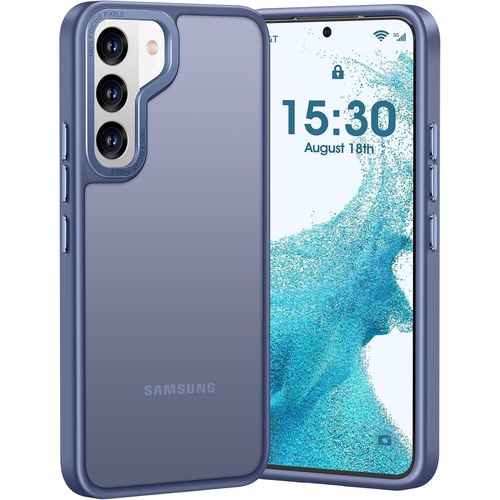 Ershi-Pour Coque Samsung Galaxy S22, Protection Militaire Antichoc Coque De Protection Toucher Velours Mat Anti-Rayures Anti-Empre[1