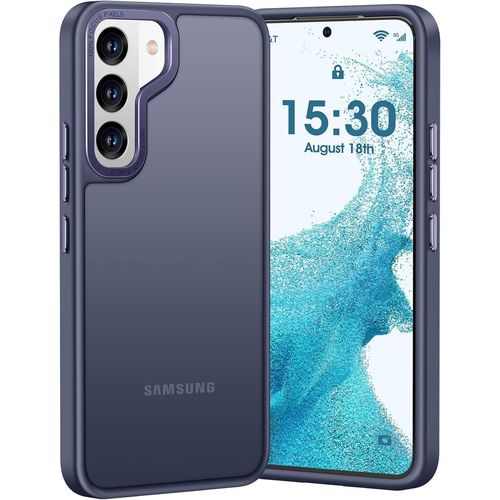 Ershi-Pour Coque Samsung Galaxy S22, Protection Militaire Antichoc Coque De Protection Toucher Velours Mat Anti-Rayures Anti-Empre[1