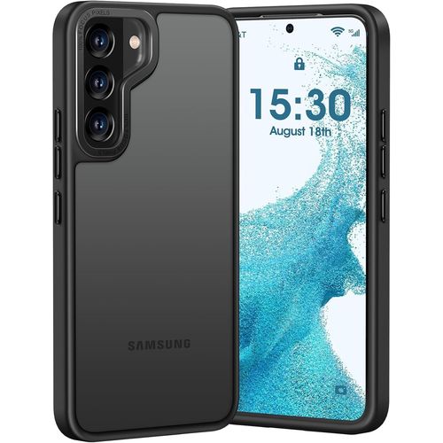Ershi-Pour Coque Samsung Galaxy S22, Protection Militaire Antichoc Coque De Protection Toucher Velours Mat Anti-Rayures Anti-Empre[1