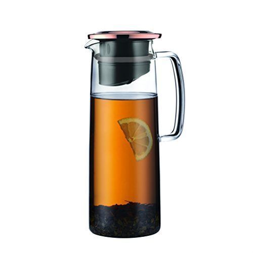 Bodum 11575-18s Pichet Infuseur, Couvercle Avec Filtre, Verre, Cuivre, 10 Cm