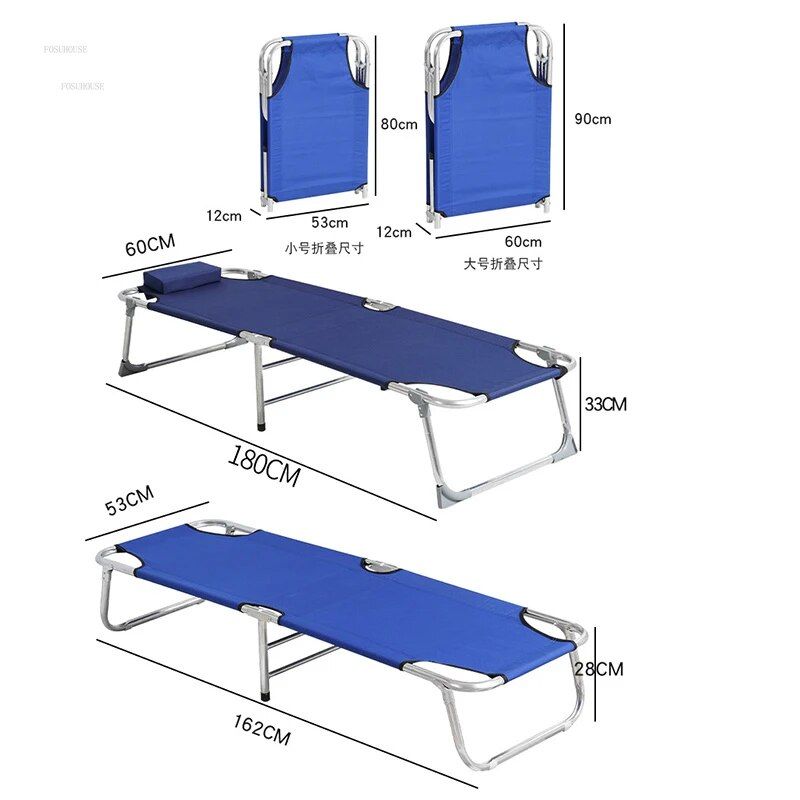 B1-161cm Bleu - Lit Pliant Portable Pour Chambre  Coucher, ... - 7