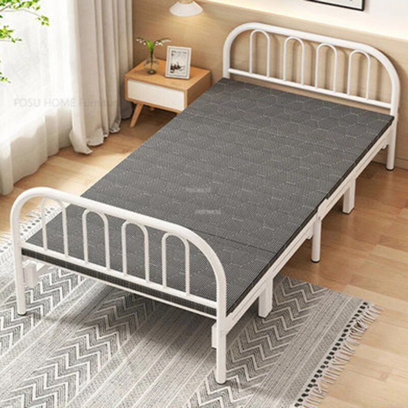 Un 190x90cm Noir - Lits Pliants En Fer Forg Pour La Randonn... - 3