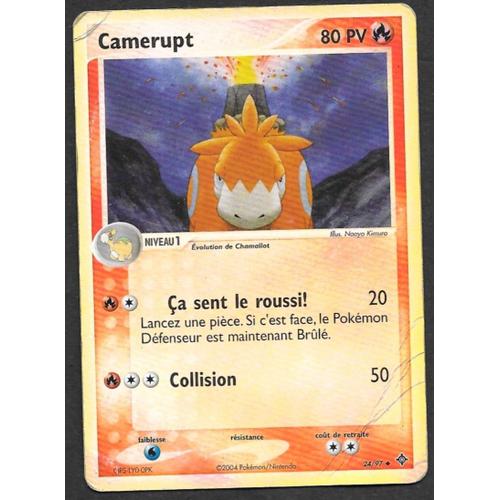 Carte Pokémon Camerupt 24/97 Reverse - Ex Dragon (Fr)