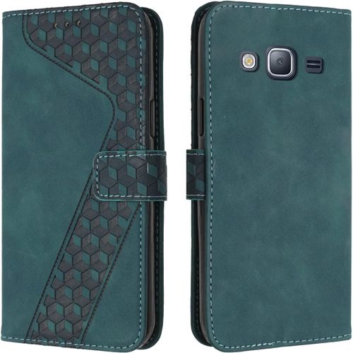 Ershi-Coque Pour Samsung Galaxy J3 2016, Étui Housse Protection En Cuir Pu [Pochette De Portefeuille] [Magnétique], Antichoc Etui [5