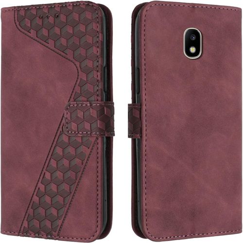 Ershi-Coque Pour Samsung Galaxy J3 2017, Étui Housse Protection En Cuir Pu [Pochette De Portefeuille] [Magnétique], Antichoc Etui [5