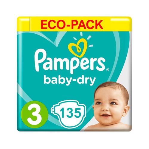 Pampers Baby-Dry Taille 3 135 Couches (6-10 Kg)