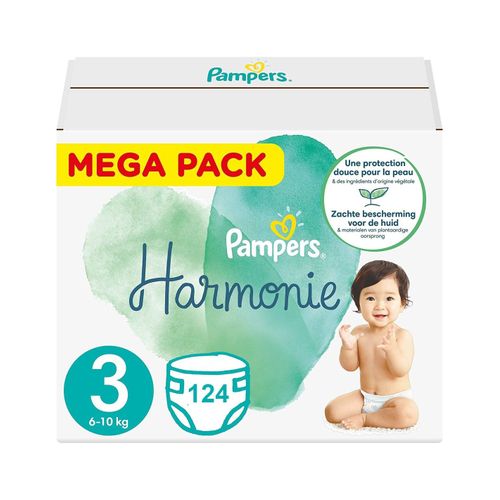 Pampers Harmonie Taille 3 124 Couches (6-10 Kg)