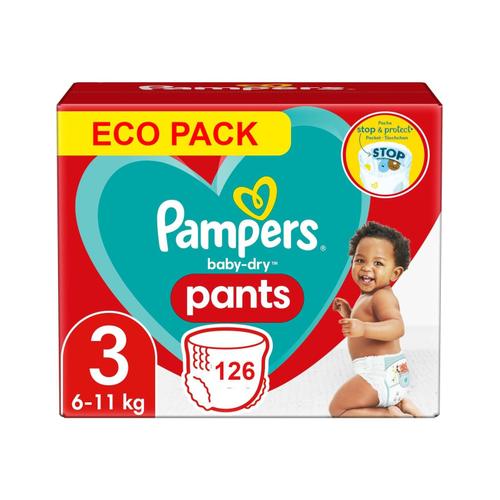 Pampers Pants Taille 3 Baby-Dry Couches-Culottes 126 Couches (6-11 Kg)