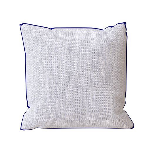 Coussin En Coton Recyclé 40x40 Cm Pierre Bleu, Par Soleil D'ocre
