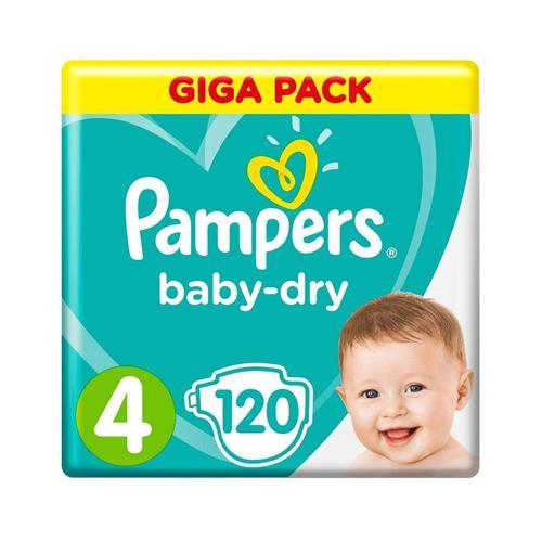 Pampers Baby-Dry Taille 4 120 Couches (9-14 Kg)