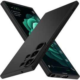 Ershi-Noir Mat Coque Pour Samsung Galaxy S23 Ultra 5g Avec Protection Caméra, Ultra Mince Étui De Protection En Silicone Antichoc,[4
