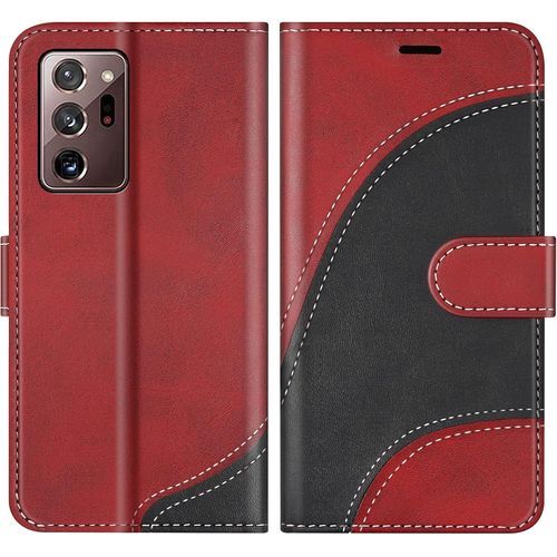 Ershi-Coque Pour Galaxy Note 20 Ultra, Portefeuille Etui En Cuir Pu, Magnétique Protection Housse Coque Pour Samsung Galaxy Note 2[1