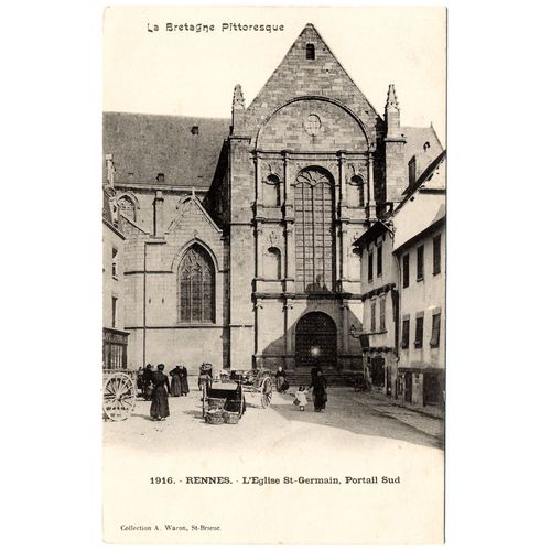 Bretagne / Rennes, L'église Saint-Germain Portail Sud / Édition Waron St-Brieuc