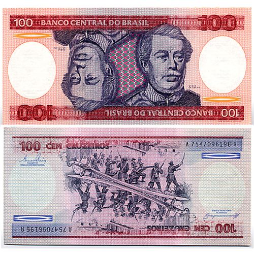 Brésil / Billet De 100 Cruzeiros / Portrait Du Duque De Caxias