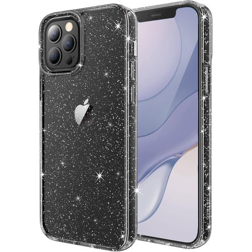 Ershi-Coque À Paillettes Pour Iphone 12 Pro Max, 6,7 Pouces, Housse De Téléphone Bling Pailletée Antichoc, Mignon Etui Brillant Po[1
