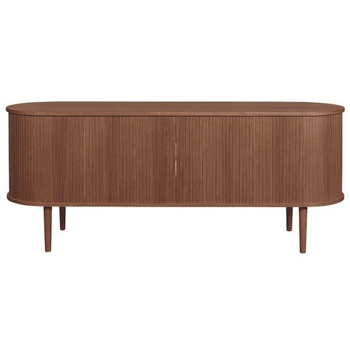Buffet Vintage En Bois Foncé Noyer 2 Portes Coulissantes L160 Cm Epic